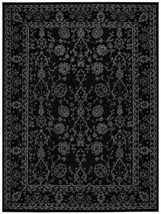 Hand Knotted Carpet Black