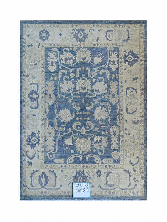 Hand Knotted Carpet Grey 14 X 10 FT