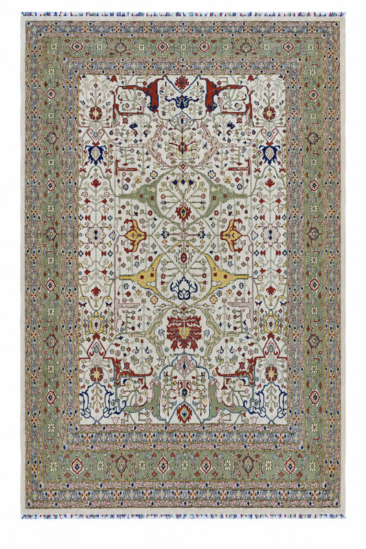 Hand Knotted Carpet Beige/Green