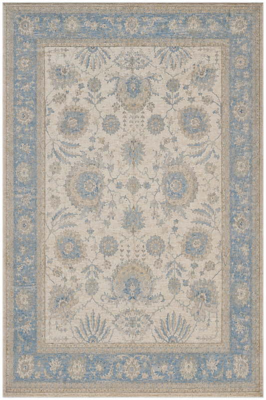 Hand Knotted Carpet Cream 12 X 9 FT