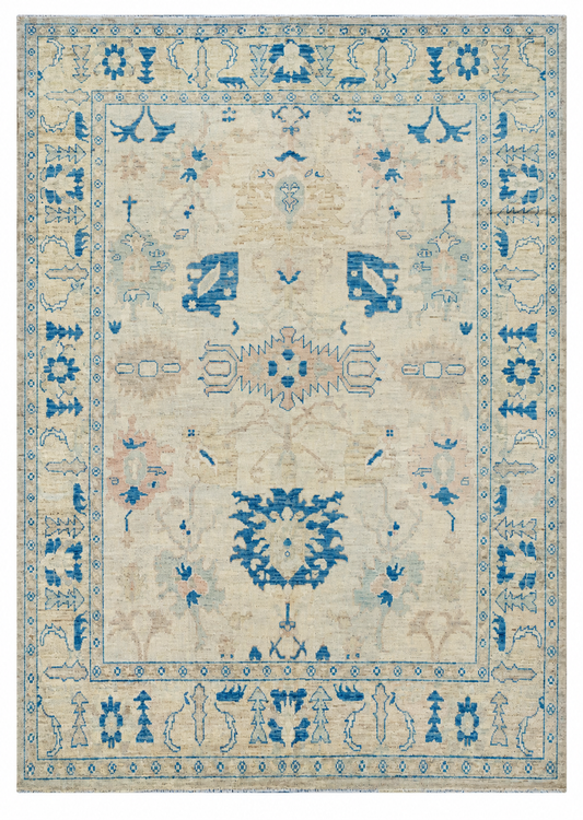 Hand Spun Wool Hand Knotted Loose Laid Carpet Over Dyed
