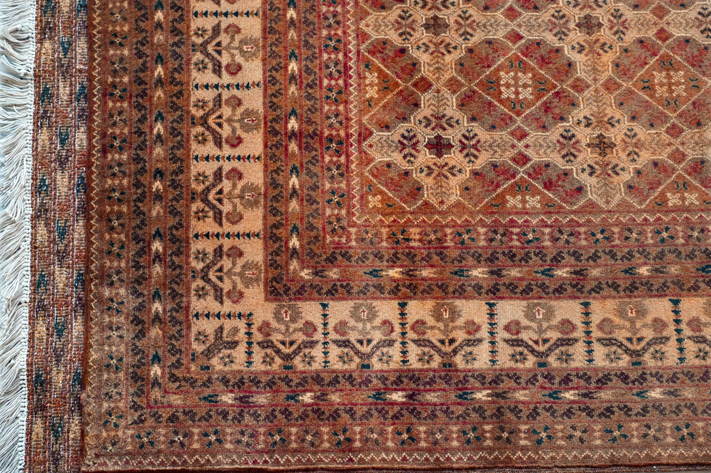 Hand Knotted Carpet, Rust Colour 10 X 7 FT