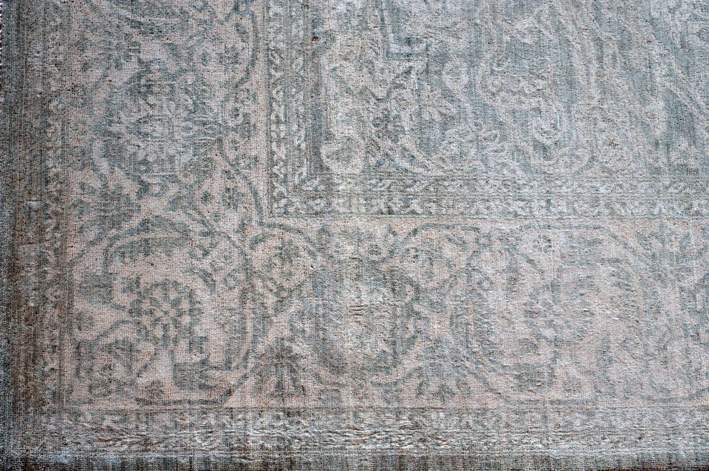 Hand Knotted Carpet Moss Green 12 X 9 FT