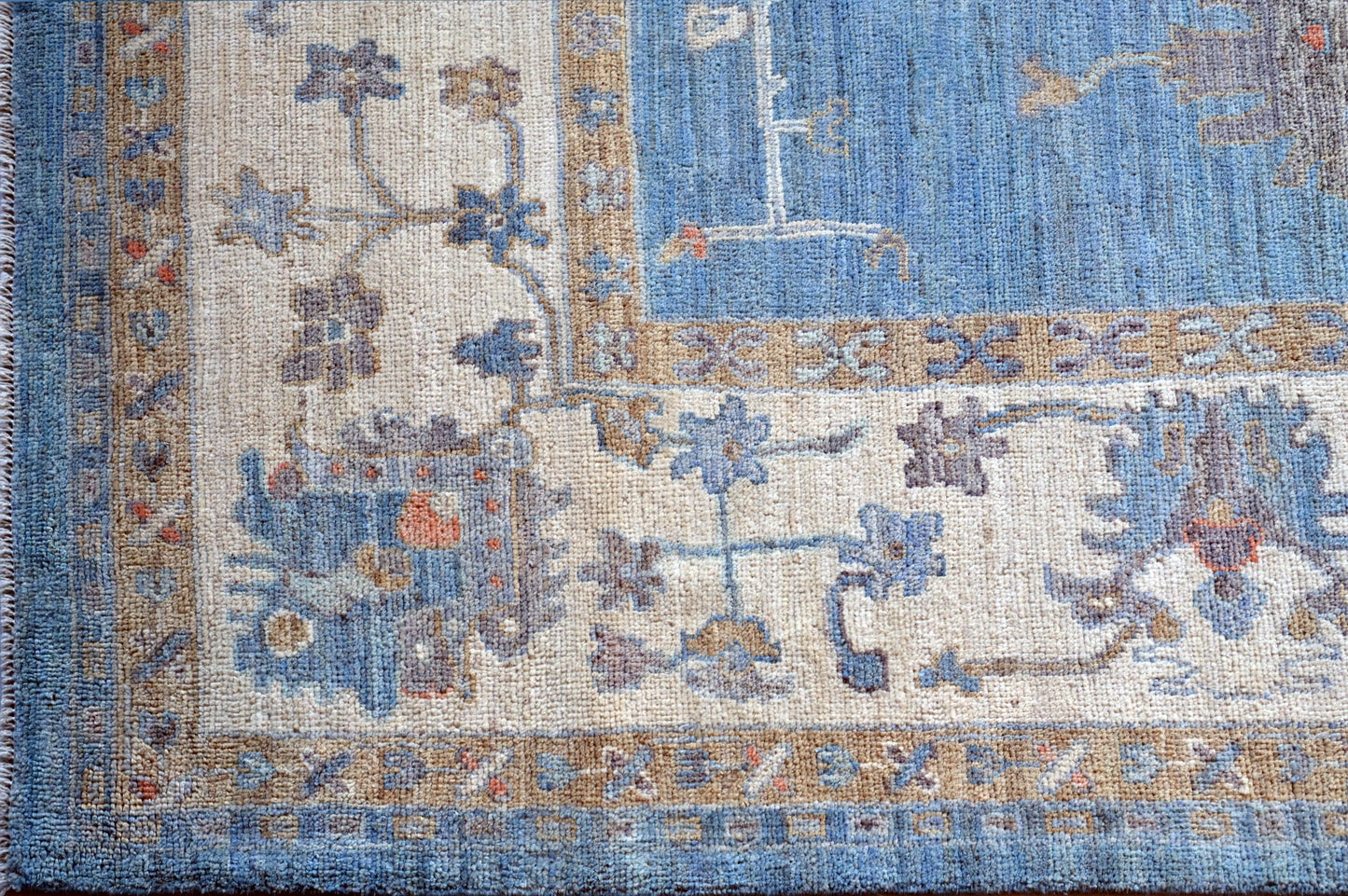 Hand Knotted Carpet Blue 13 X 9 FT