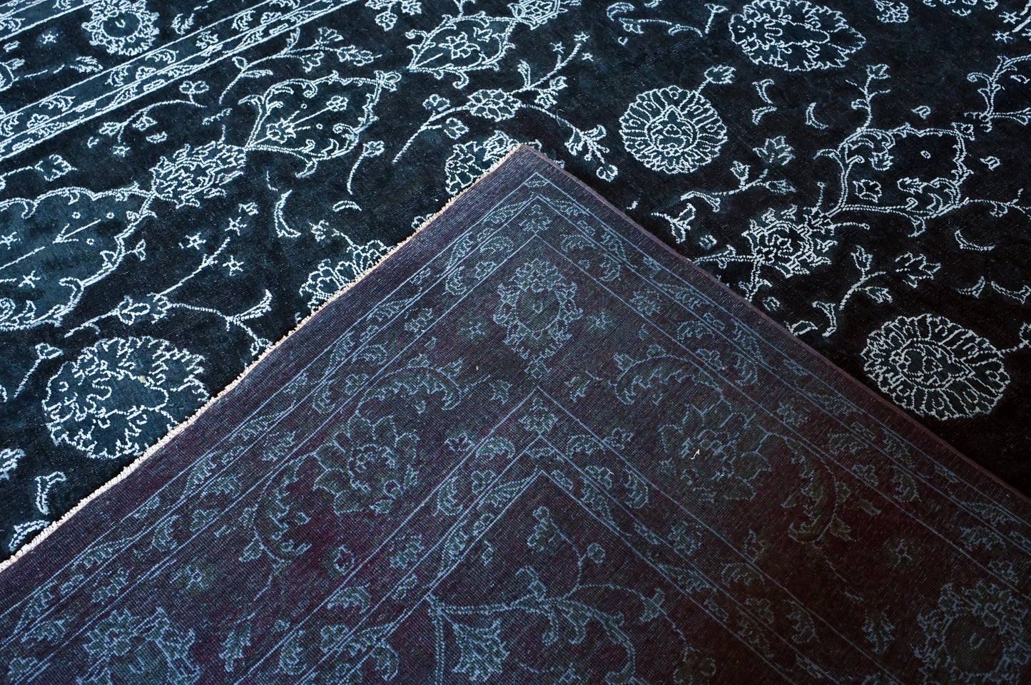 Hand Knotted Carpet Black 12 X 9 FT