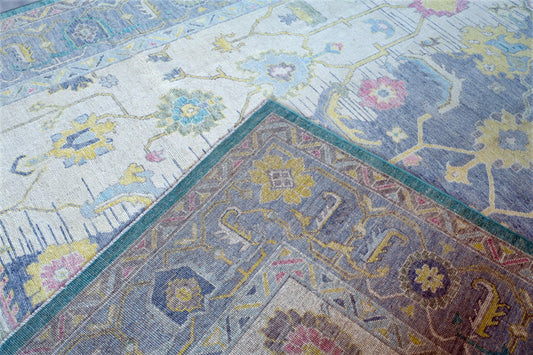 Hand Knotted Carpet Grey/White 13 X 10 FT