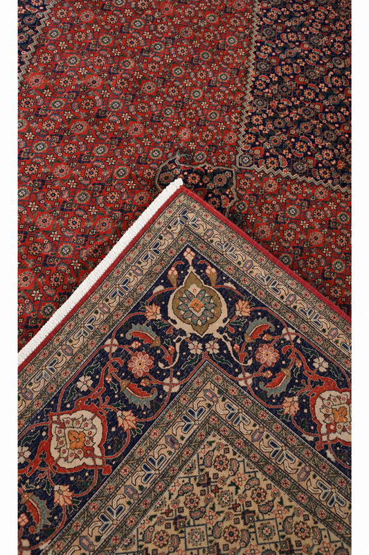 Mahi Tabriz Wool and Silk Orange/Purple 13 X 10 FT