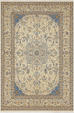 Nein Baby Lambs Wool Silk Fine Hand Knotted Cream/Blue 13 X 10 FT