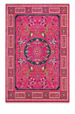 Hand Knotted Carpet Hot Pink