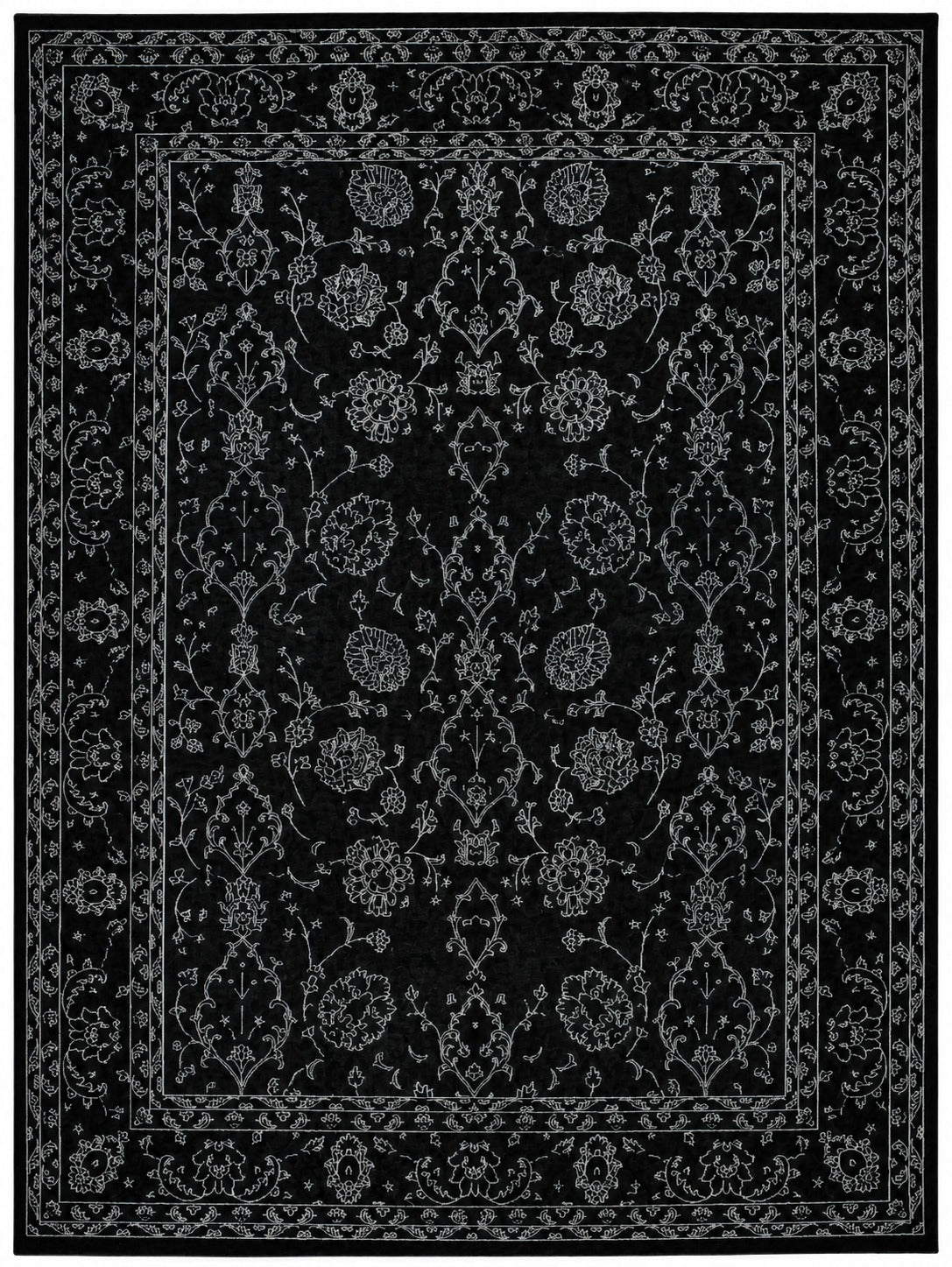 Hand Knotted Carpet Black