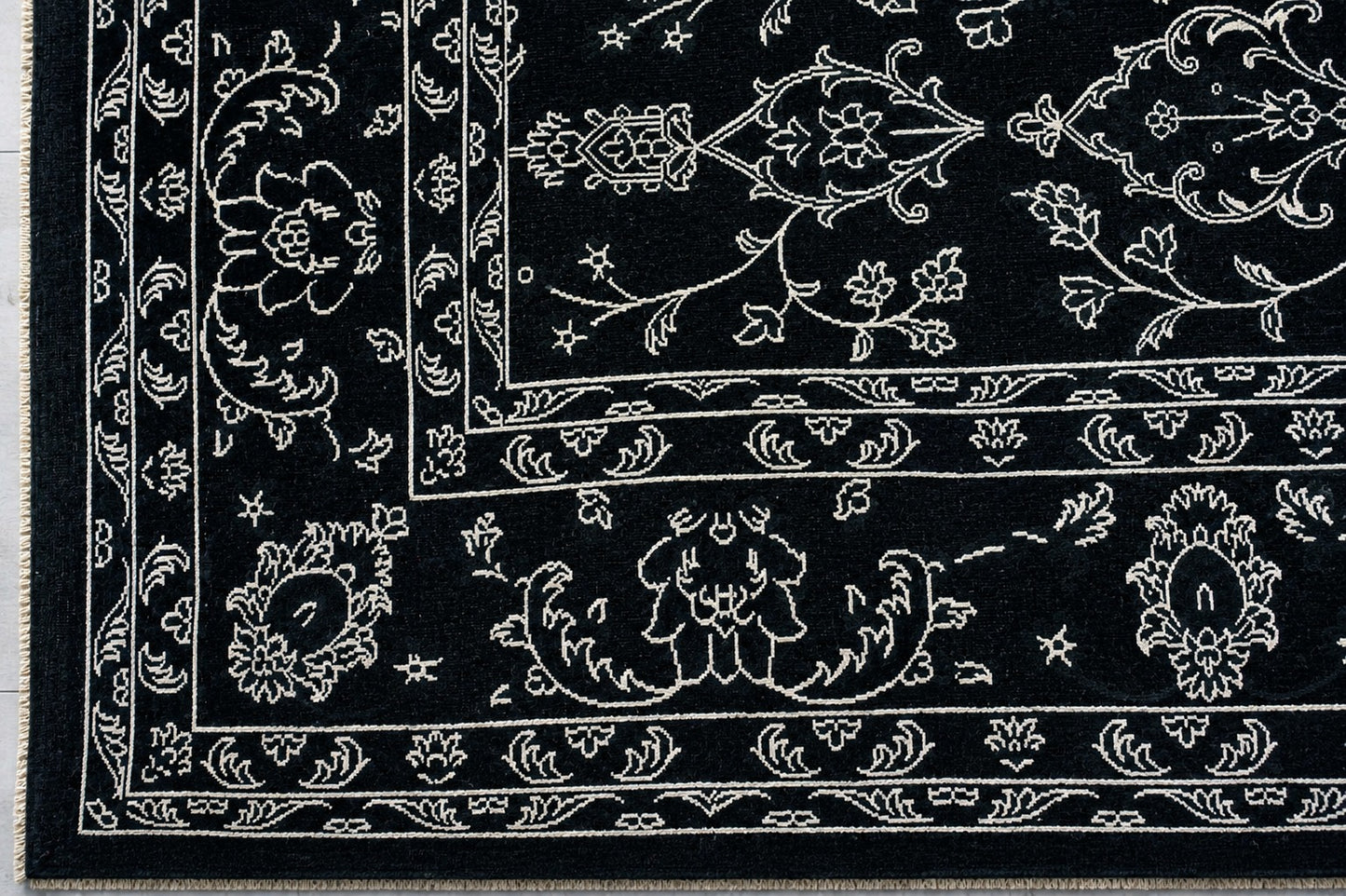Hand Knotted Carpet Black