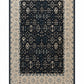 Black/Beige Hand Knotted Woolen Carpet
