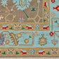 Hand Ppun Wool,hand Knotted, Loose Laid Carpet, Peach Oolour