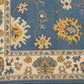 Blue, Hand Knotted Woolen Carpet