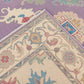 Purple/Lailac, Hand Spun Wool, Hand Knotted Loose Laid Carpet 10 x 8 FT