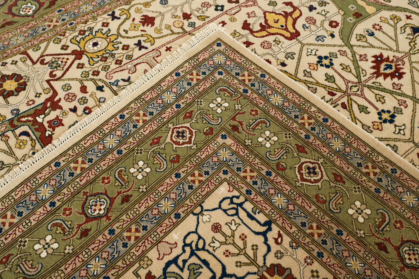Hand Knotted Carpet Beige/Green