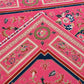 Hand Knotted Carpet Hot Pink