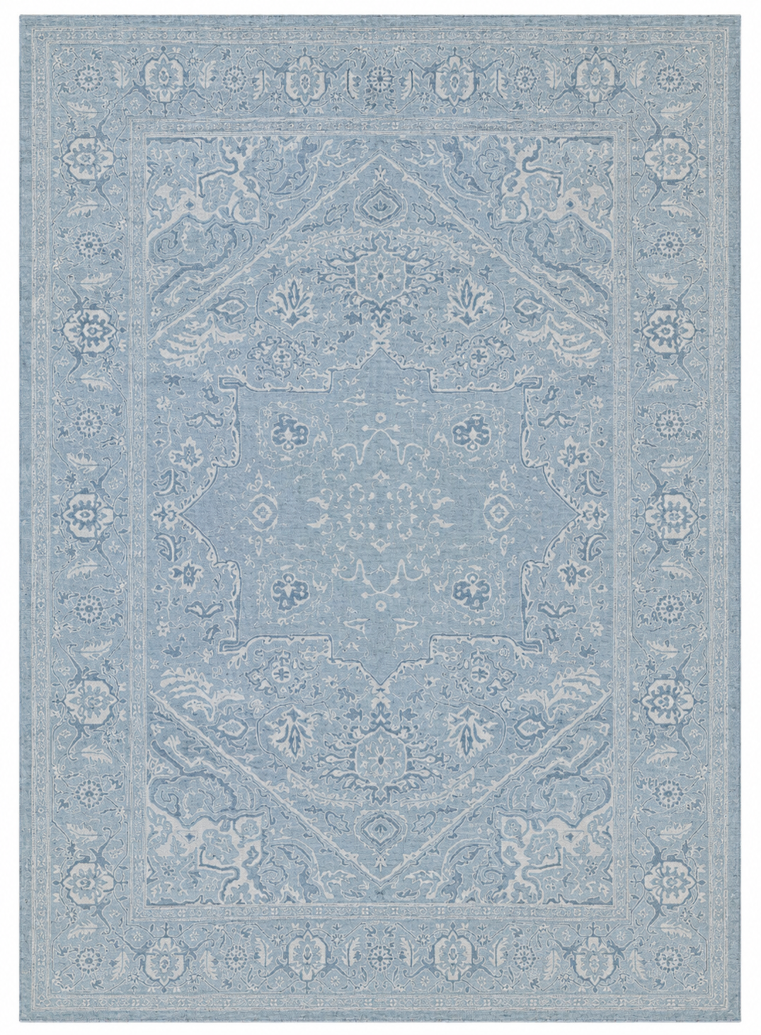 Hand Knotted Carpet Grey