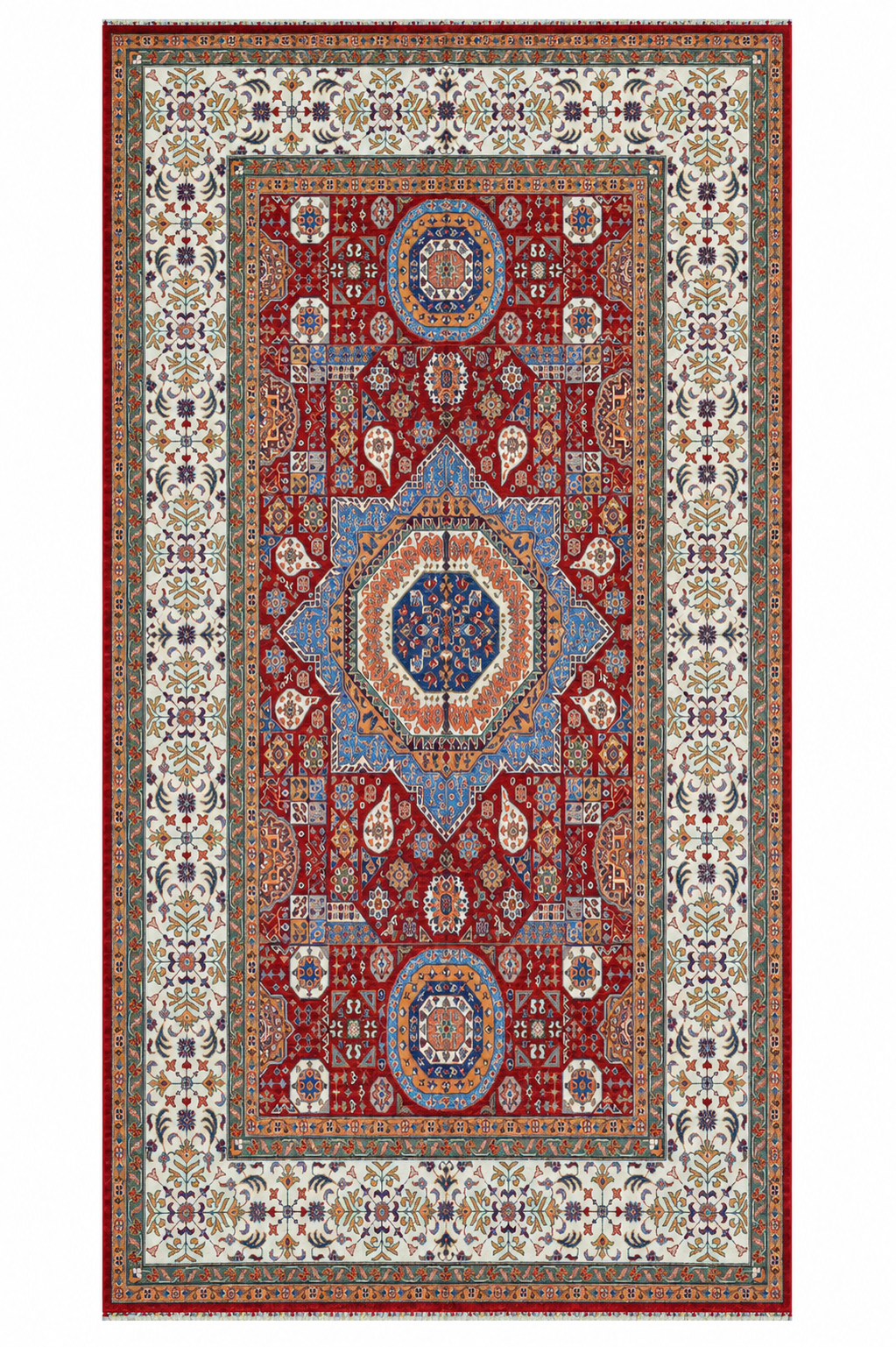 Hand Knotted Carpet, Red
