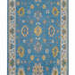 Blue, Hand Knotted Woolen Carpet