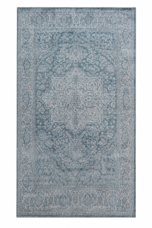 Hand Knotted Carpet Moss Green