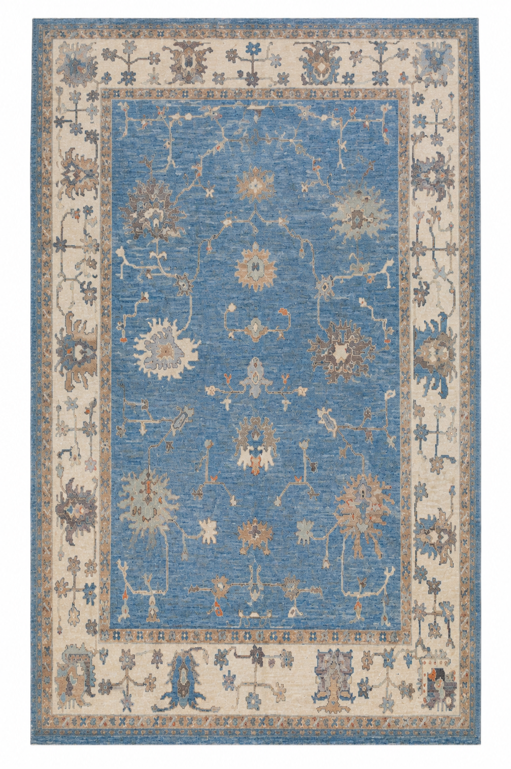 Hand Knotted Carpet Blue