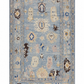 Hand Spun Wool Hand Knotted Loose Laid Carpet Blue