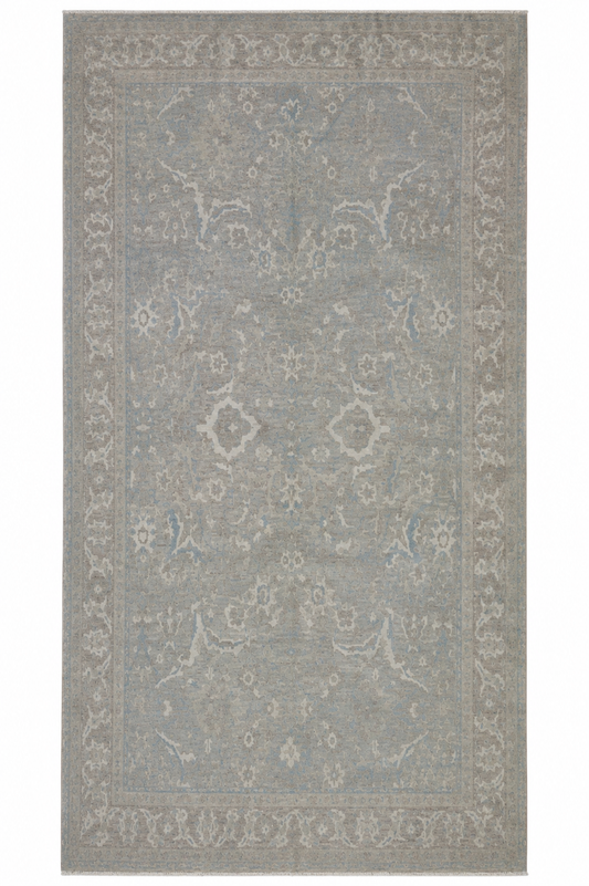 Hand Knotted Carpet, Over Dyed Grey