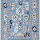 Hand Spun Wool Hand Knotted Loose Laid Carpet Blue
