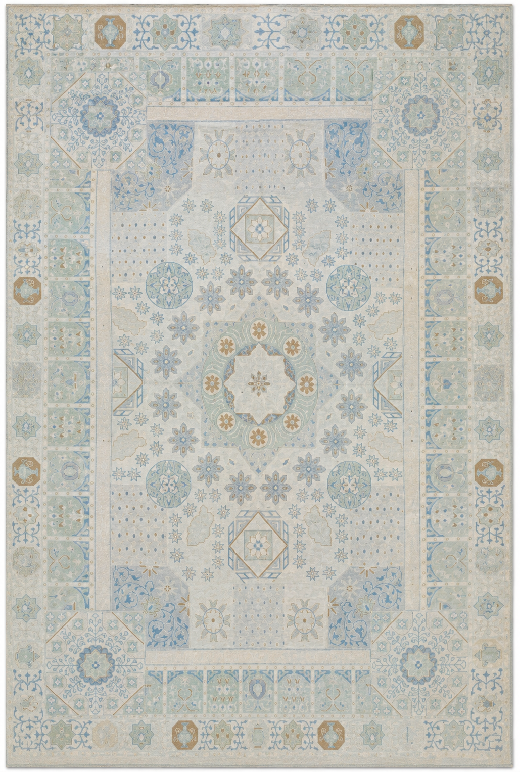 Hand Knotted Carpet Cream
