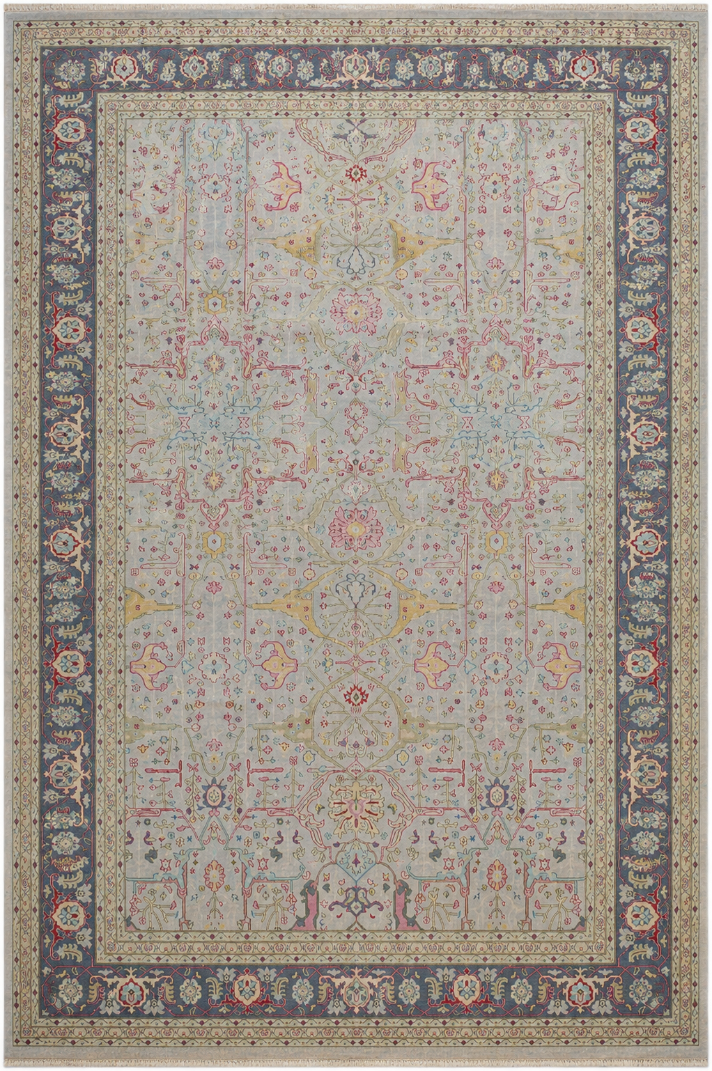 Hand Knotted Carpet Olive Green