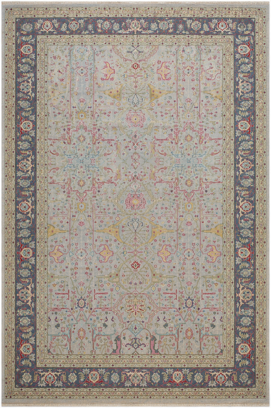Hand Knotted Carpet Olive Green