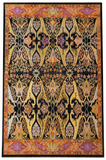 Garos Design Handspun Wool Hand Knotted Black 10 X 8 FT