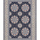 Nein Wool and Silk Made From Kurk Wool Blue/Cream Habibiyan