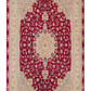 Tabriz Wool and Silk Hot Pink Fine Hand Knotted