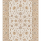 Tabriz Wool and Silk Cream/Beige Fine Hand Knotted 10 X 7 FT