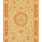 Tabriz Wool and Silk Cream Peach Fine Hand Knotted 10 X 7 FT