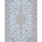 Tabriz Wool and Silk Cream/ Peach Fine Hand Knotted