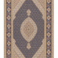 Tabriz Wool and Silk Pink/Blue Fine Hand Knotted 11 X 8 FT