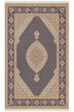 Tabriz Wool and Silk Pink/Blue Fine Hand Knotted 11 X 8 FT