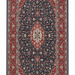 Mashad Herez Wool Black/Red Fine Hand Knotted