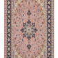 Tabriz Wool and Silk Pink/Blue Fine Hand Knotted 11 X 8 FT