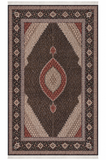 Mahi Tabriz Wool and Silk Black/Beige 13 X 10 FT