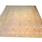 Abstract Handspun Wool Hand Knotted Beige 16 X 12 FT