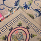 Chinese Design Handspun Wool Hand Knotted Grey/Pink 12 X 9 FT
