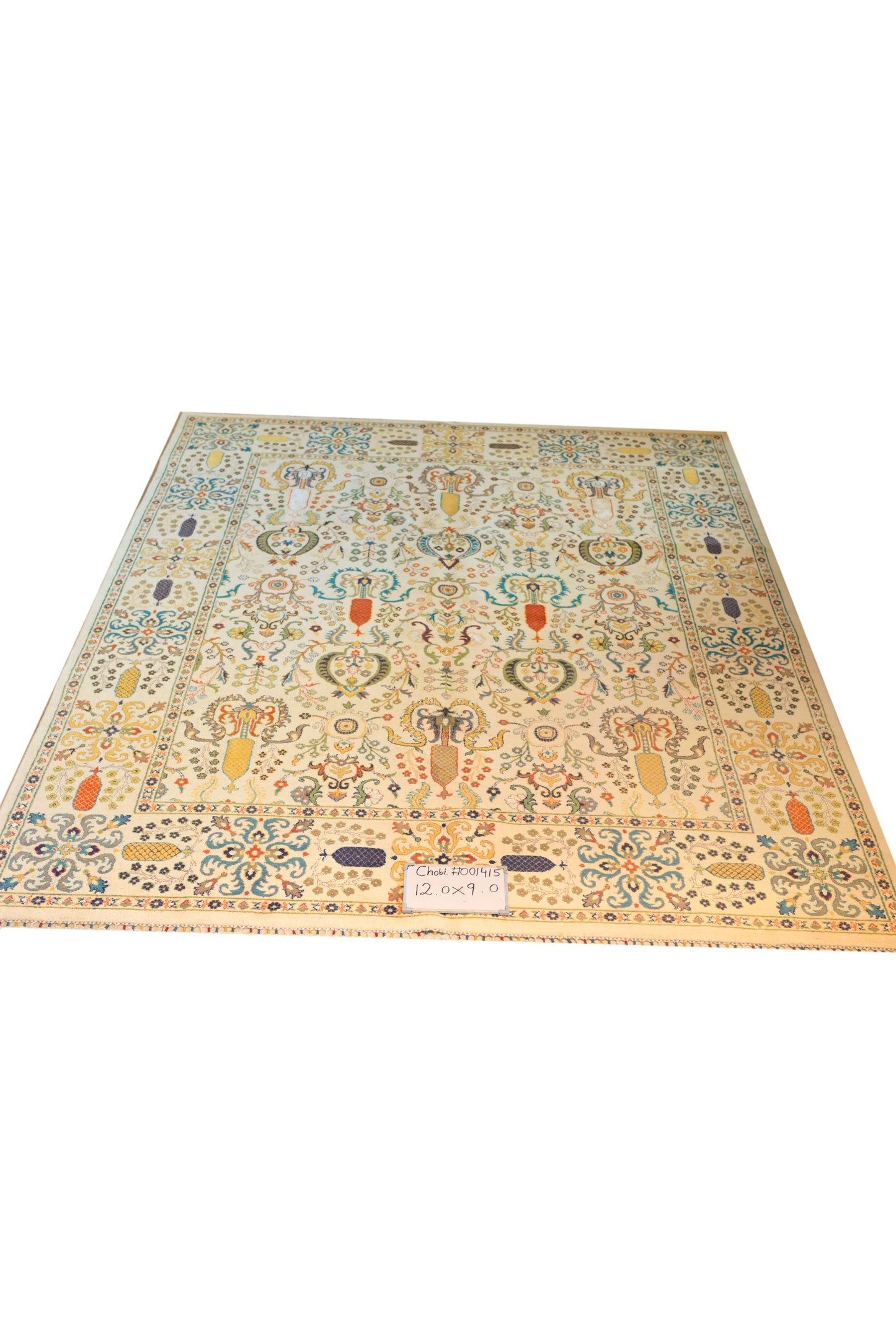 White Multi Colour 12 X 9 FT