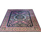 Chinese Design Handspun Wool Hand Knotted Black 12 X 9 FT