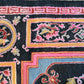 Chinese Design Handspun Wool Hand Knotted Black 12 X 9 FT
