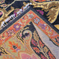 Garos Design Handspun Wool Hand Knotted Black 10 X 8 FT