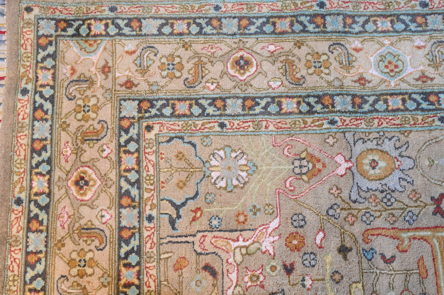 Beige Green Chobi 10 X 8 FT